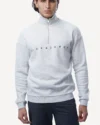 Sweat Demi-Zippé En Coton Coupe Décontractée
