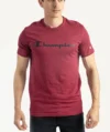 T-Shirts CHAMPION Rouge Bordeau