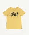 T-Shirts Imprimé JACK&JONES enfant Jaune Moutarde
