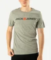 T-Shirts JACK&JONES Imprimé Gris