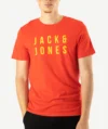 T-Shirts JACK&JONES Imprimé Orange
