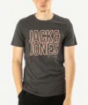 T-Shirts JACK&JONES Imprimé Gris Fonc?