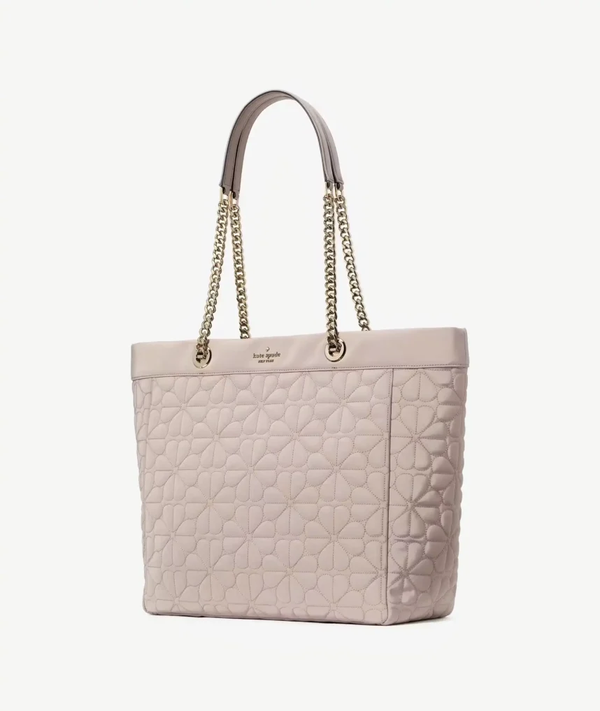 Sac fourre-tout en tissu matelassé Spade Flower – Image 3