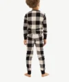 Pyjamas à Carreaux Blanc et Noir Enfant – Image 2