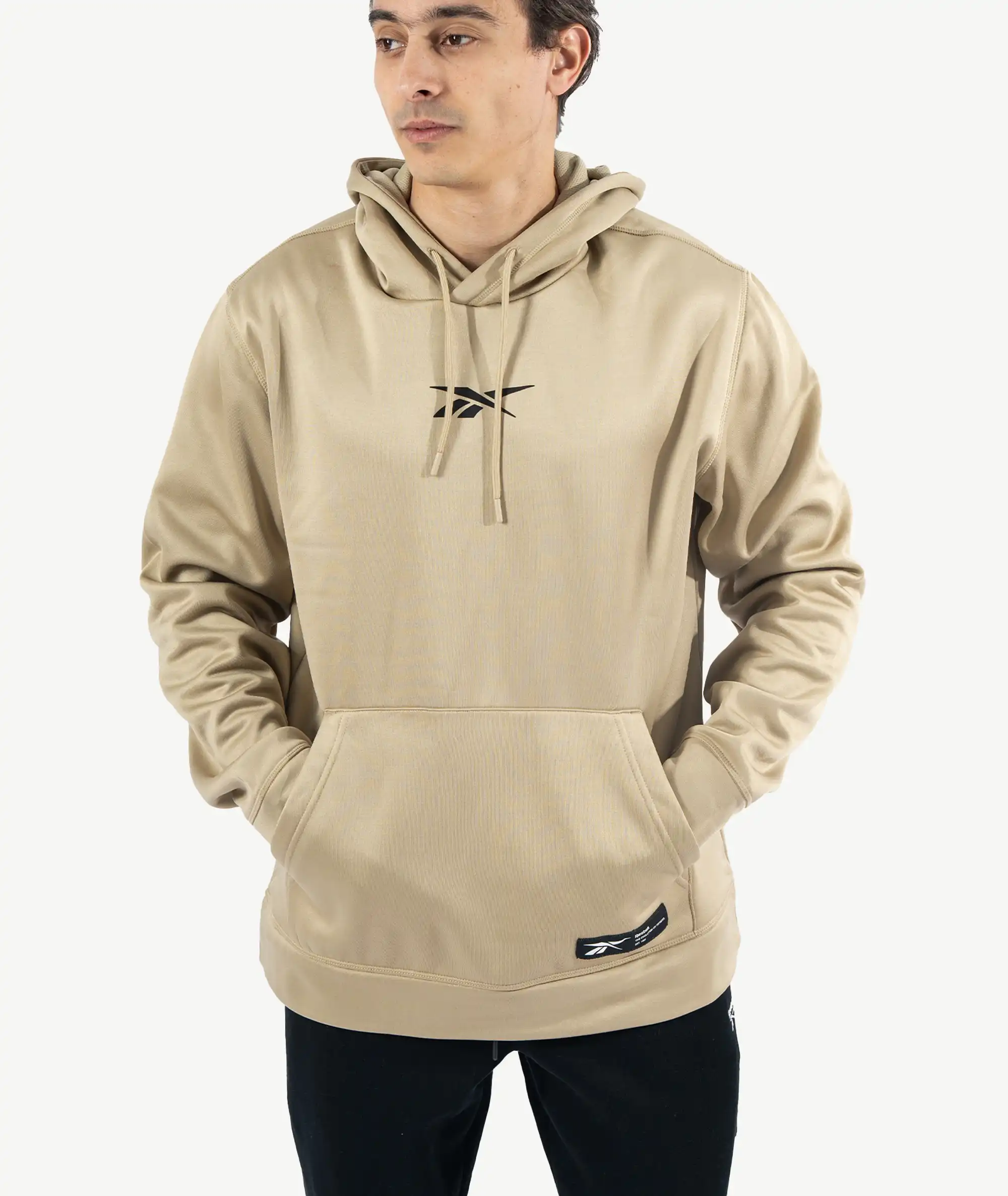 E-193010003-012_A Hoodie REBOOK Homme Beige – Image 1