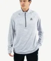 Pull Demi-zippé Sport REEBOK Gris Clair