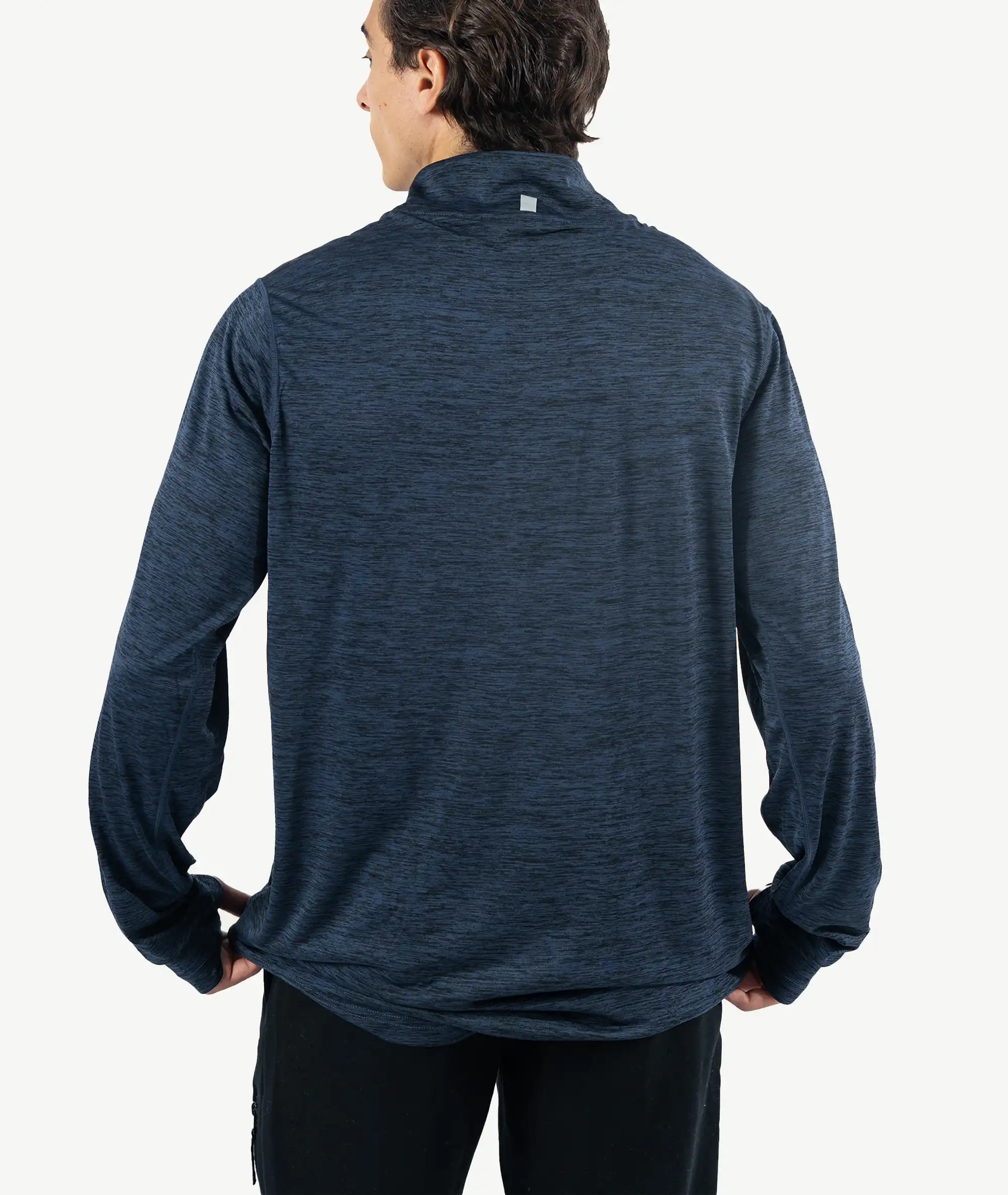 E-193021002-006_B Pull Demi-zippé Sport REEBOK Bleu Foncé – Image 2