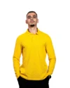 Polo Manches Longues CELIO Homme Jaune