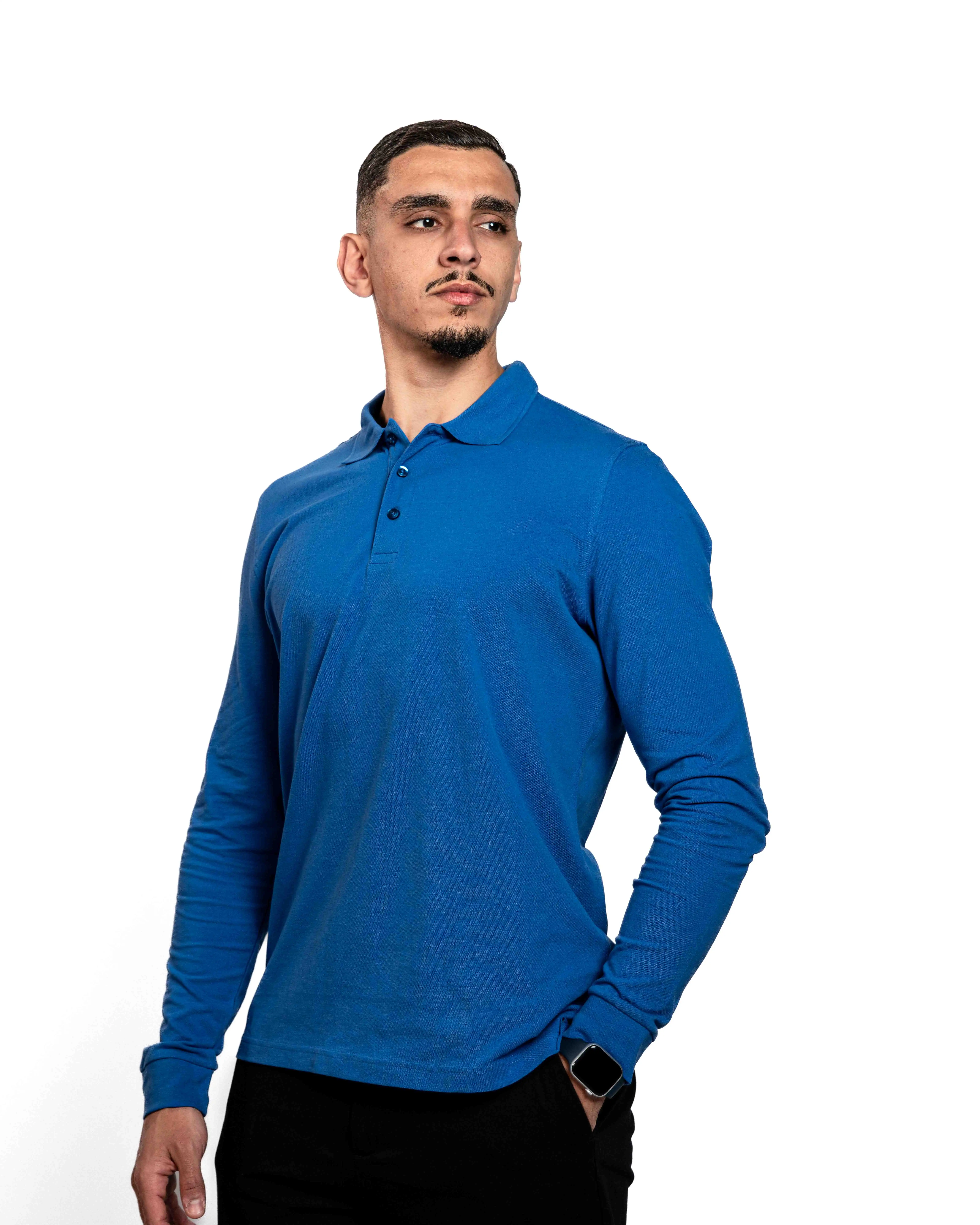 E-140020003-006_A Polo JACK&JONES Bleu Basique – Image 1