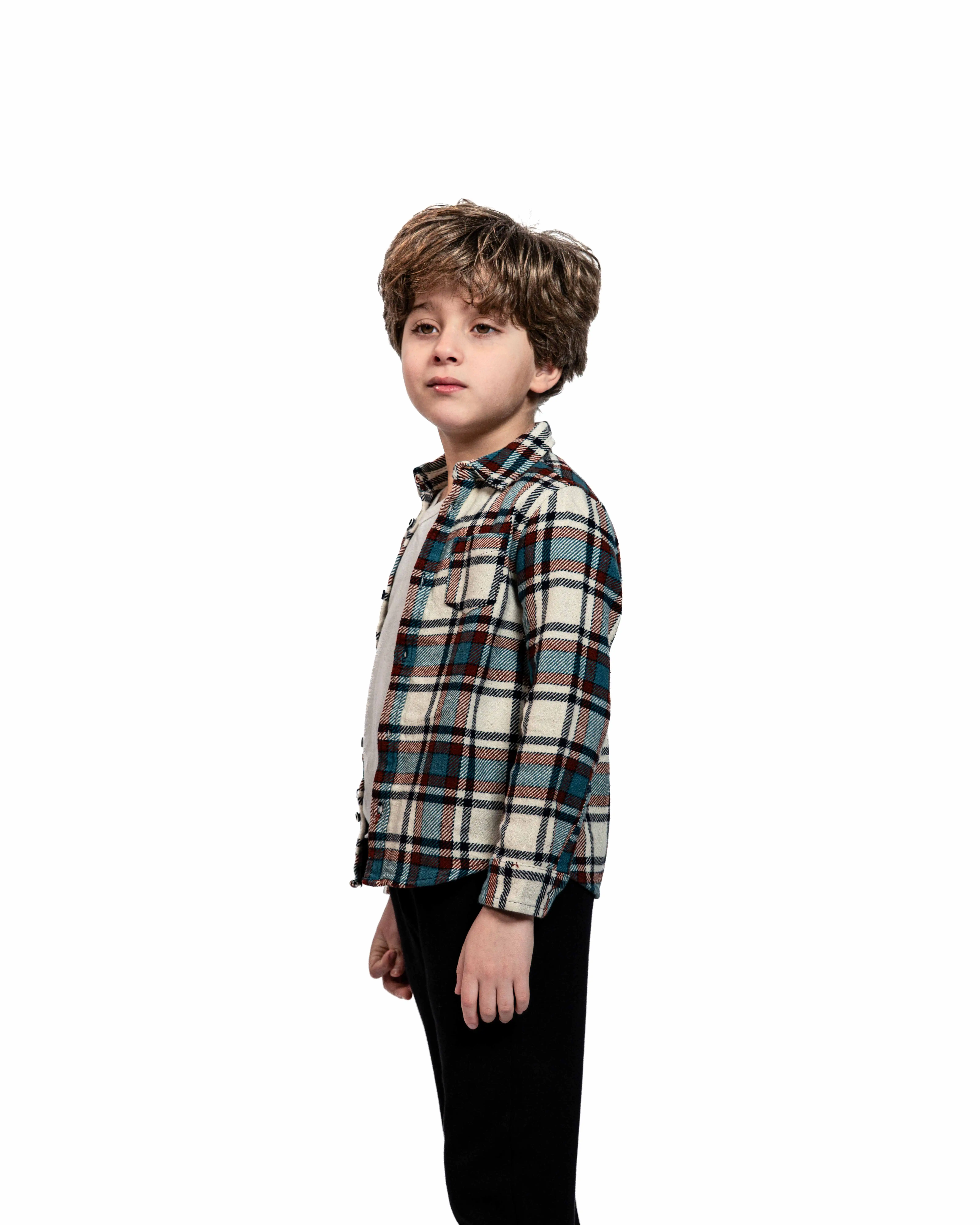 Chemise en flanelle à carreaux