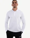 Polo Manches Longues CELIO Homme Blanc