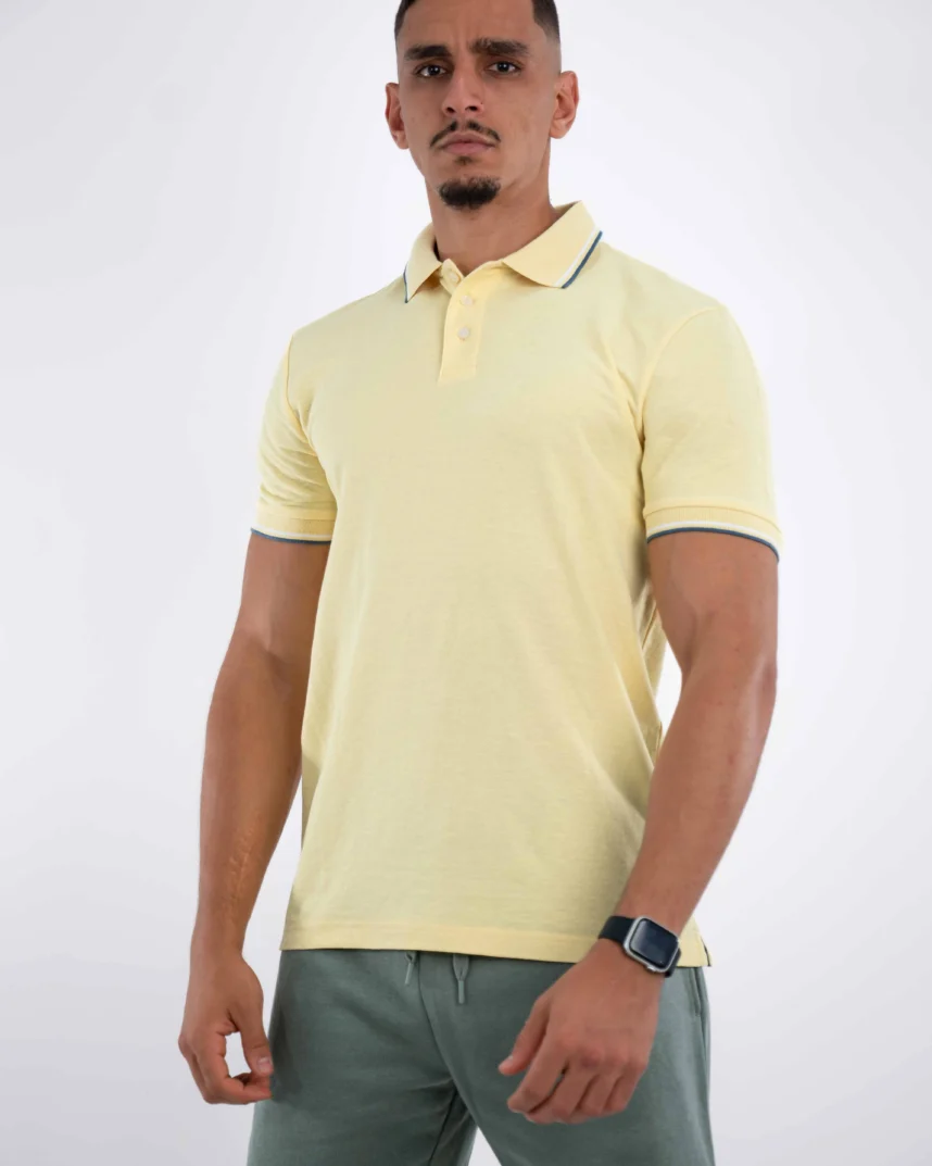 Polo Demi-Manches Celio Jaune