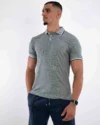 Polo Demi-Manches Celio Gris Chiné