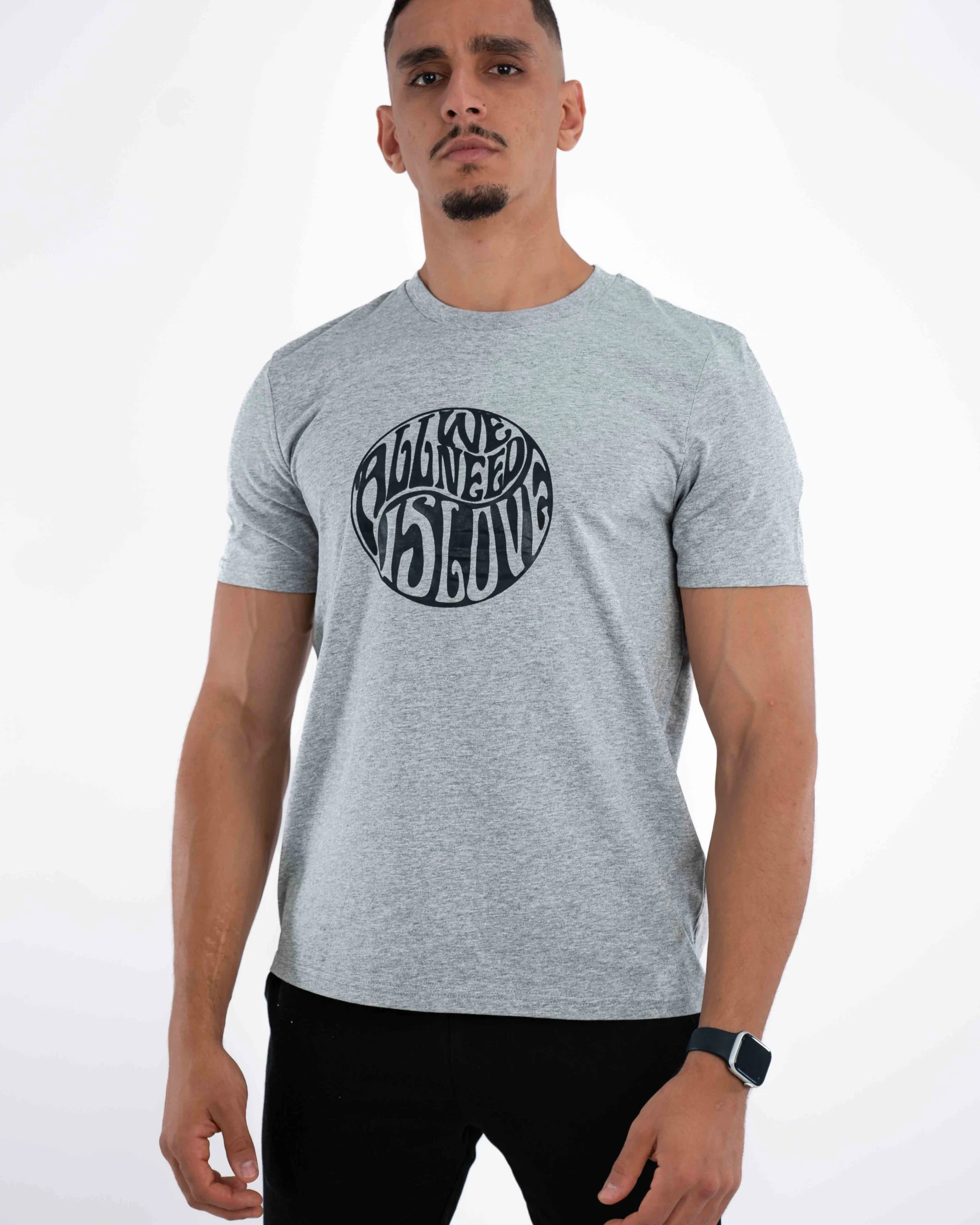 T-Shirt Celio Print Gris Chiné