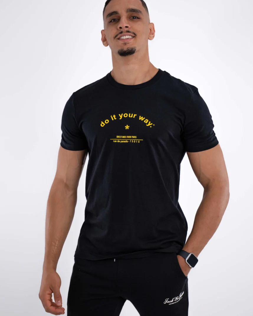 T-Shirt Celio Print Noir