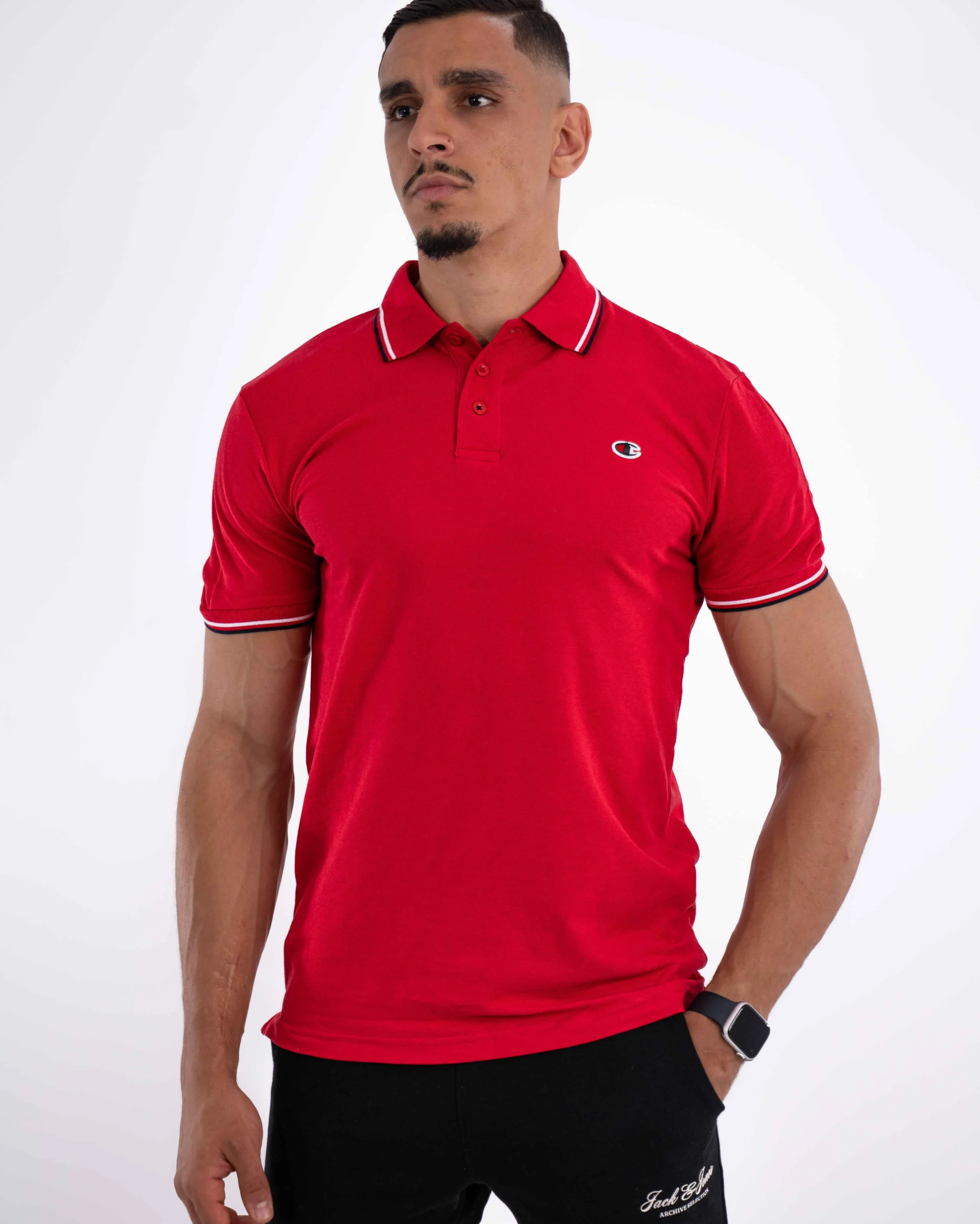 Polo Demi-Manches Champion Rouge