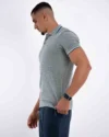 Polo Demi-Manches Champion Gris Chiné – Image 3