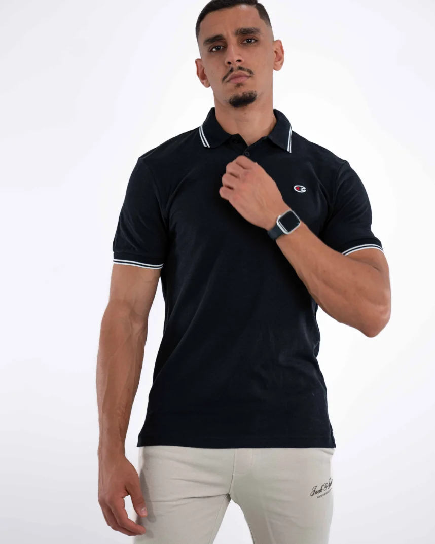 Polo Demi-Manches Champion Noir