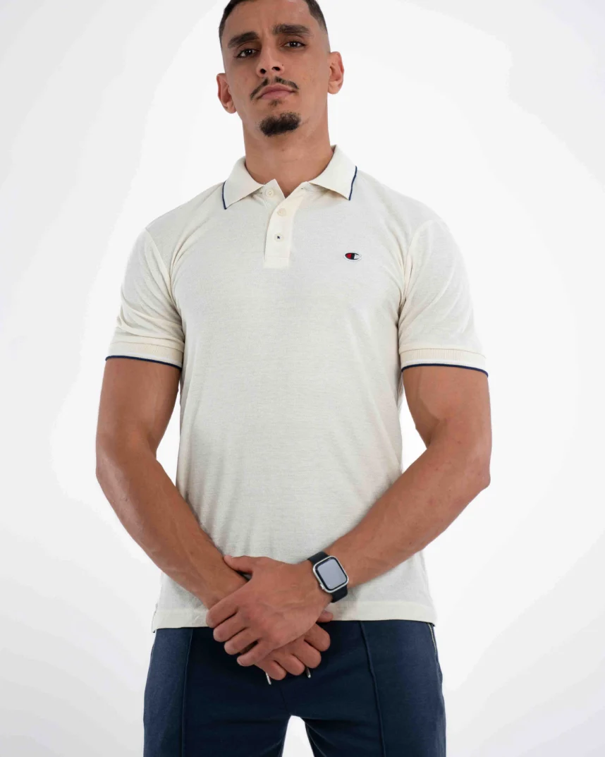 Polo Demi-Manches Champion Crème