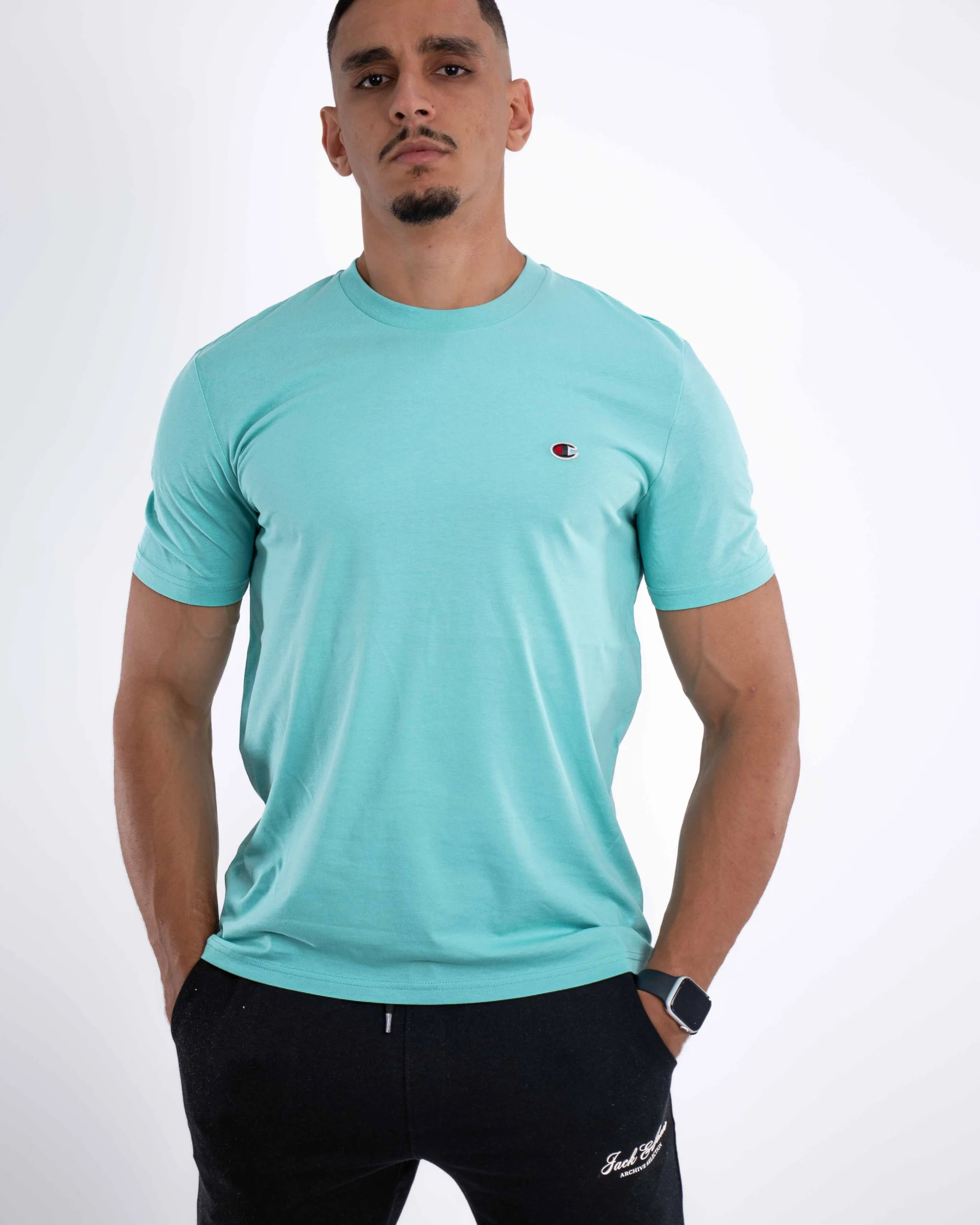 T-Shirt Basique Champion Vert D’Eau