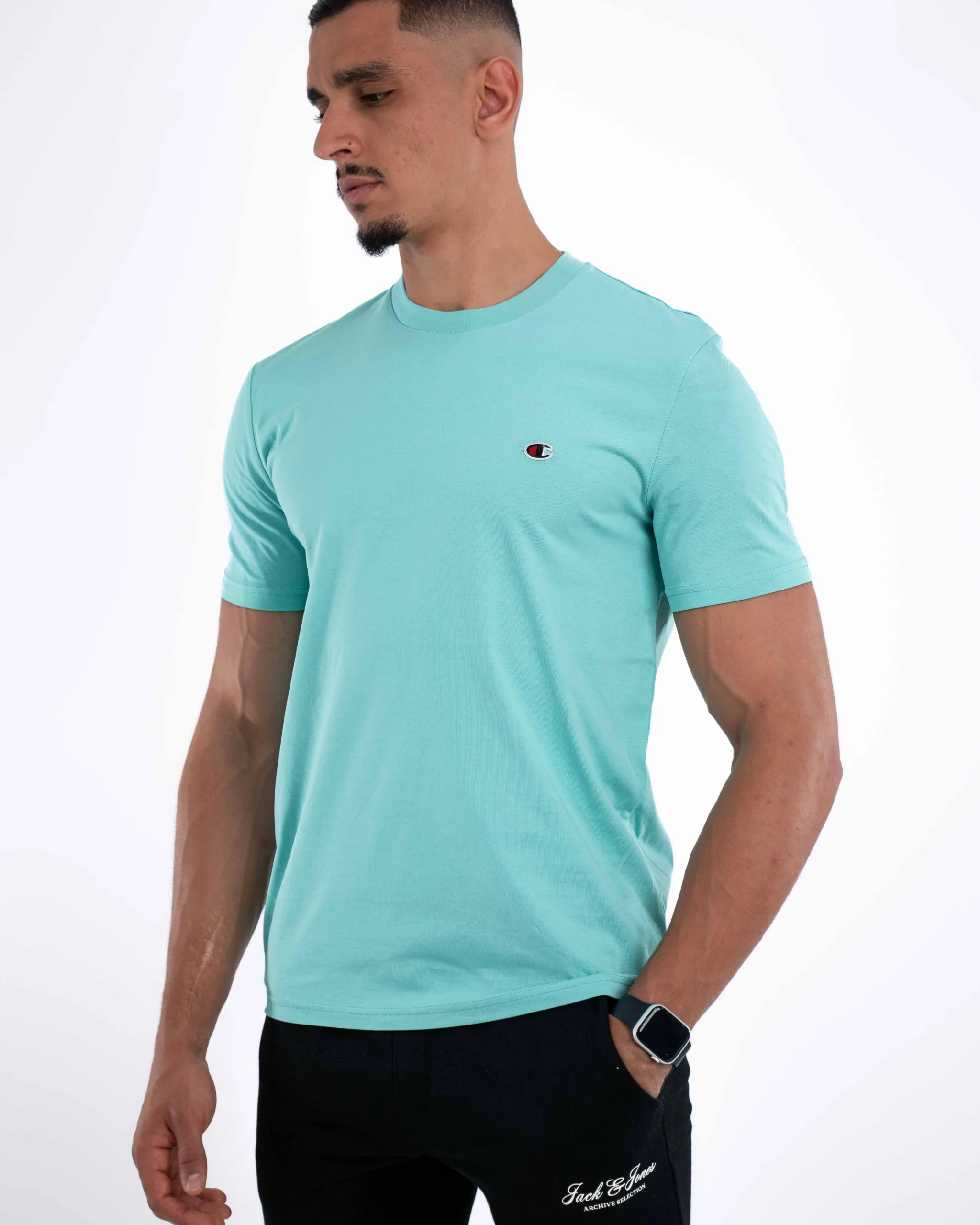 T-Shirt Basique Champion Vert D’Eau