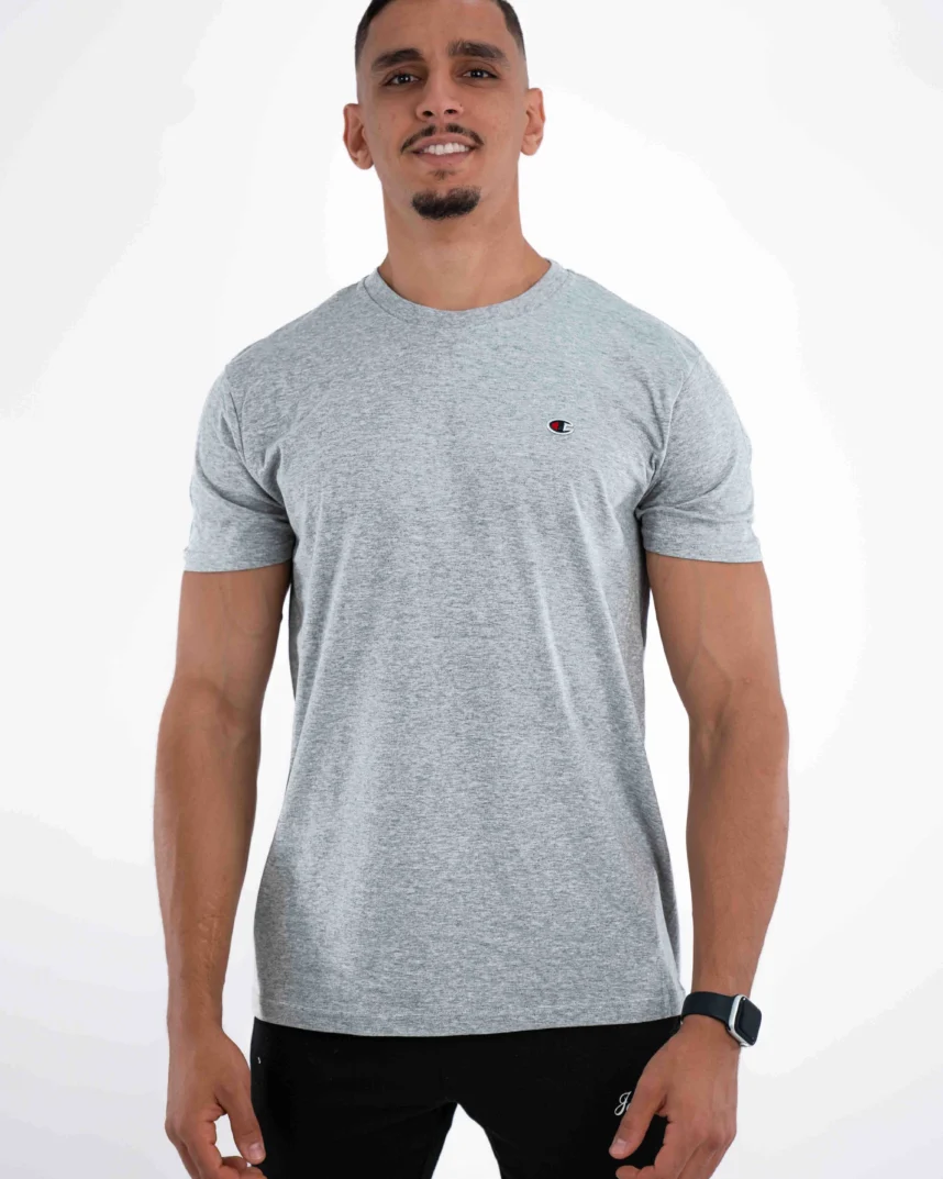 T-Shirt Basique Champion Gris Chiné
