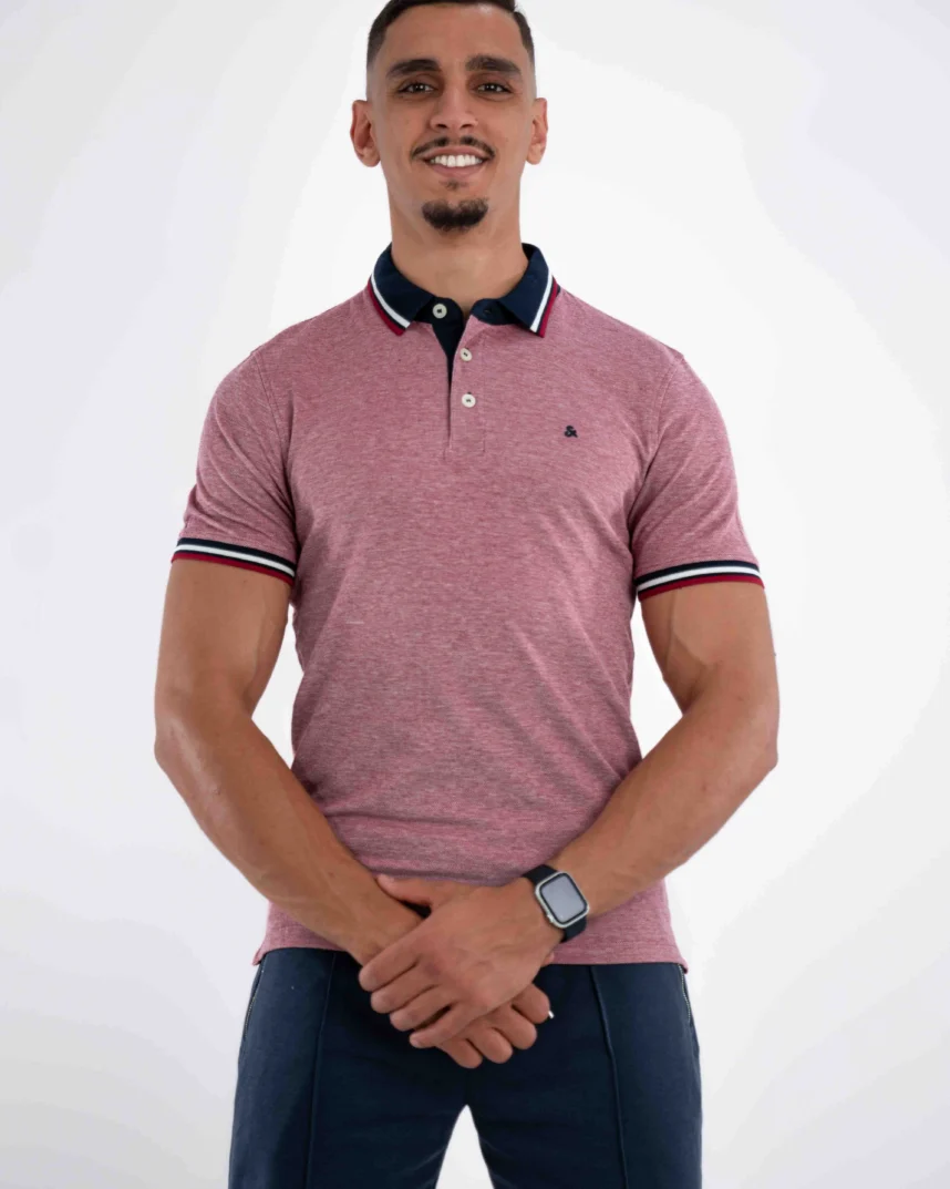 Polo Demi-Manches Jack&Jones Rose