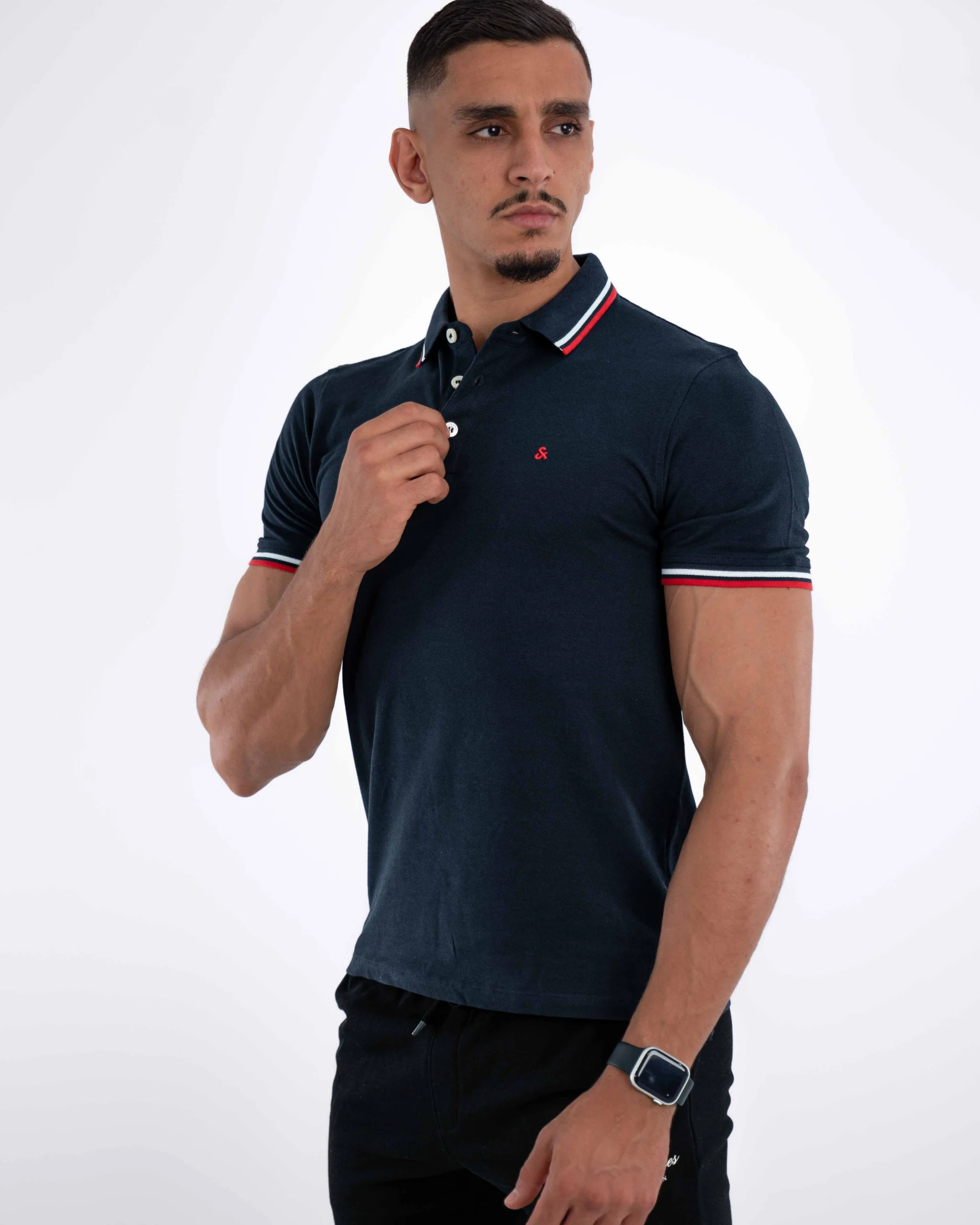 Polo Demi-Manches Jack&Jones Bleu Nuit