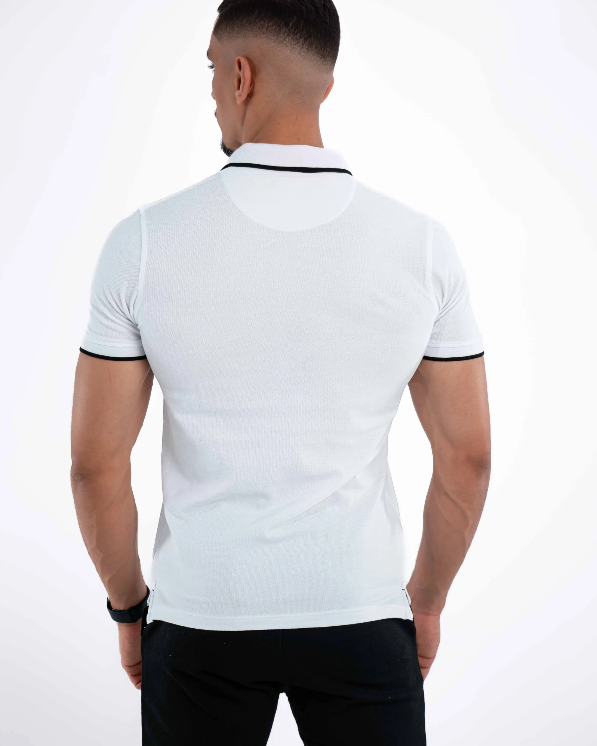 Polo Demi-Manches Jack&Jones Blanc