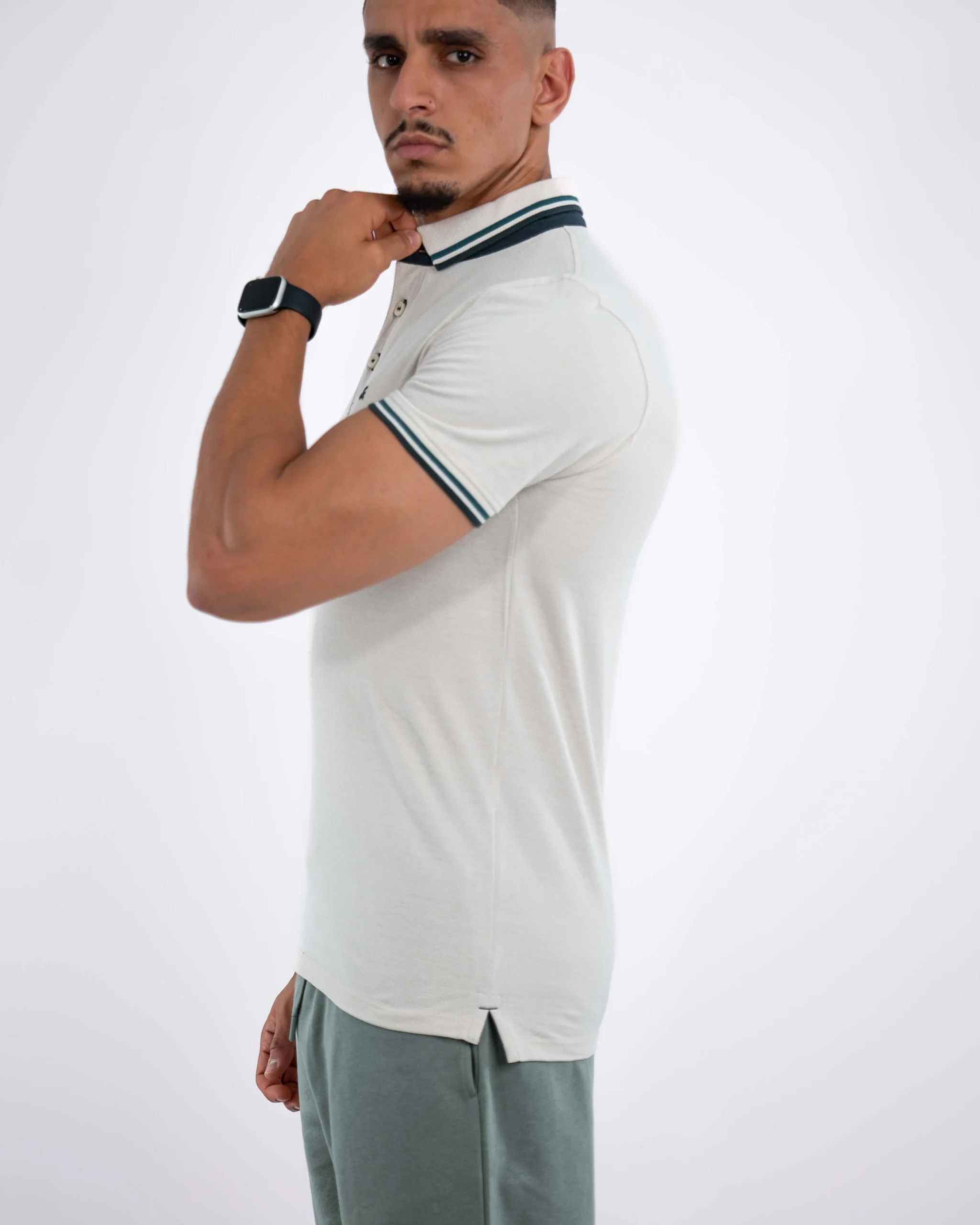 Polo Demi-Manches Jack&Jones Beige