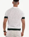 Chemise Demi-Manches Mango Blanc, Vert Foncé – Image 2