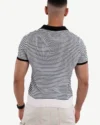 Polo Demi-Manches Mango Noir, Blanc – Image 2