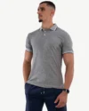 Polo Demi-Manches Celio Gris Chiné