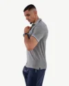 Polo Demi-Manches Celio Gris Chiné – Image 4