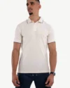 Polo Demi-Manches Celio Crème