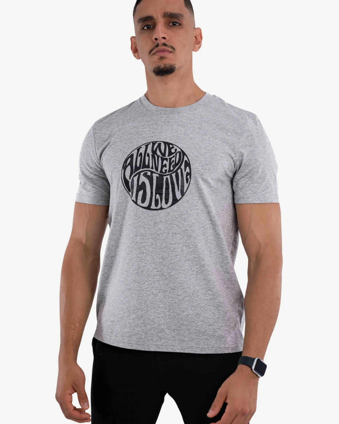 T-Shirt Celio Print Gris Chiné