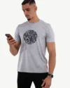 T-Shirt Celio Print Gris Chiné – Image 3