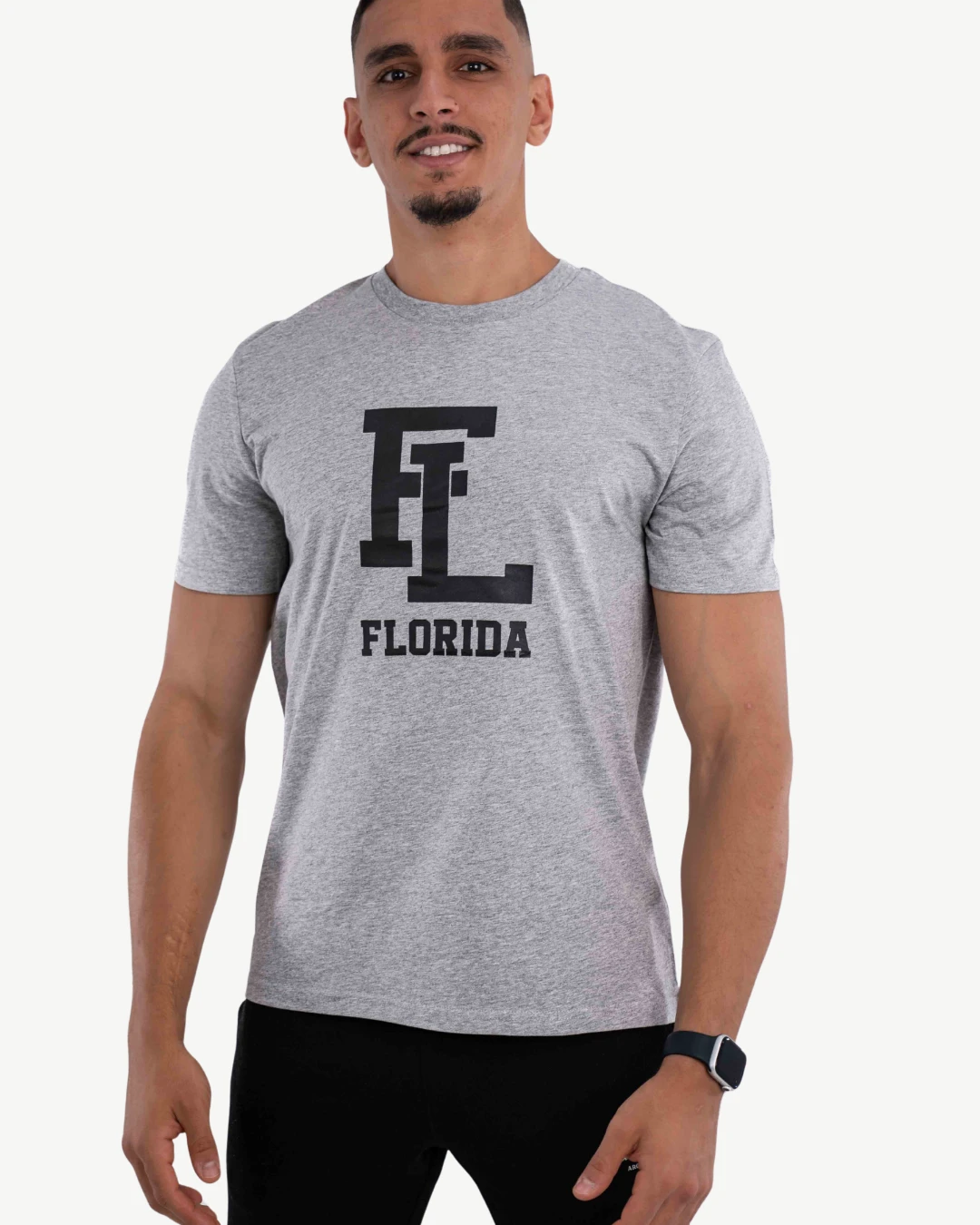 T-Shirt Celio Print Gris Chiné