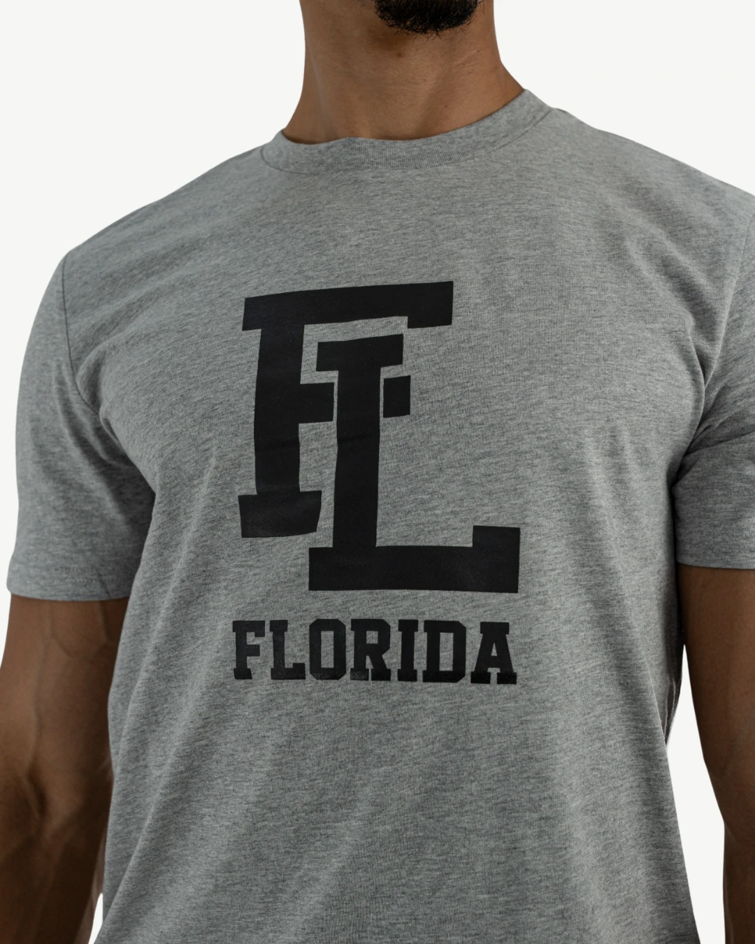 T-Shirt Celio Print Gris Chiné