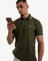 Polo Demi-Manches Champion Vert Olive – Image 5