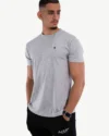 T-Shirt Basique Champion Gris Chiné – Image 3