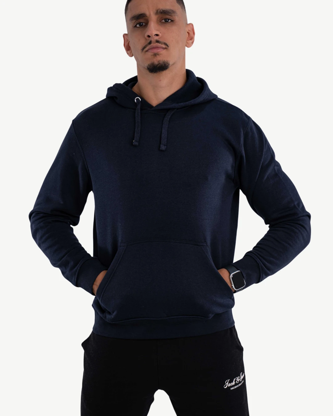 Hoodies JACK&JONES Basique Bleu Nuit