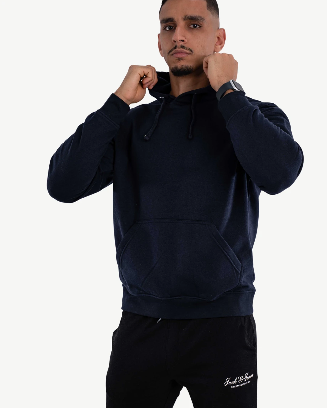 Hoodies JACK&JONES Basique Bleu Nuit