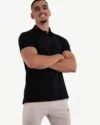 Polo Demi-Manches Jack&Jones Noir – Image 3