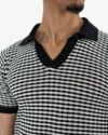 Polo Demi-Manches Mango Noir, Blanc – Image 4