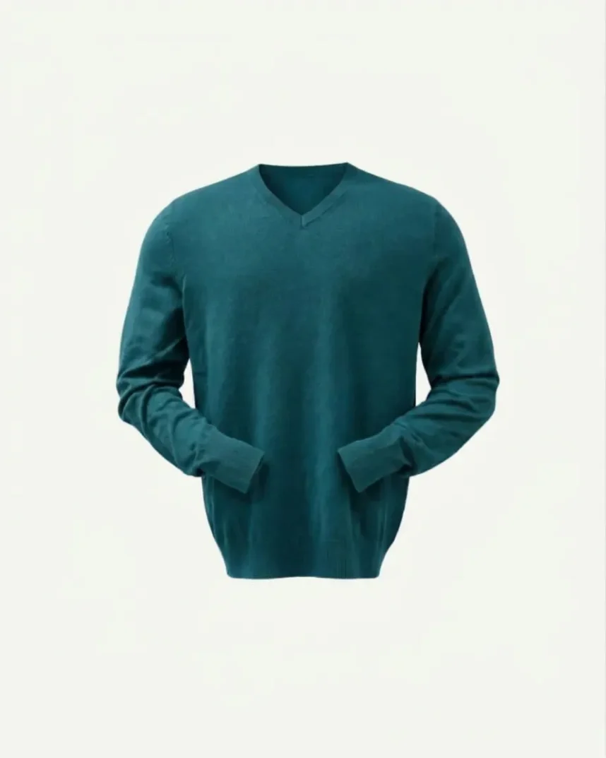Pull En Laine Zara Bleu Vert